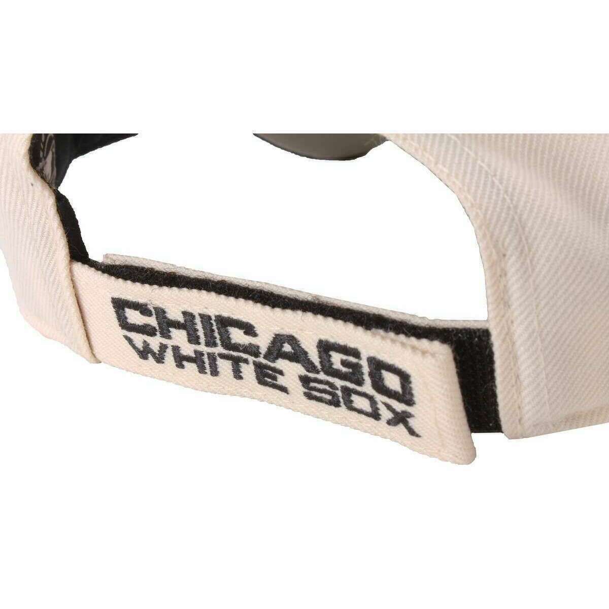 47 Brand MLB Chicago White Sox Two Tone MVP Cap - Natural Cream/Black - Image 4