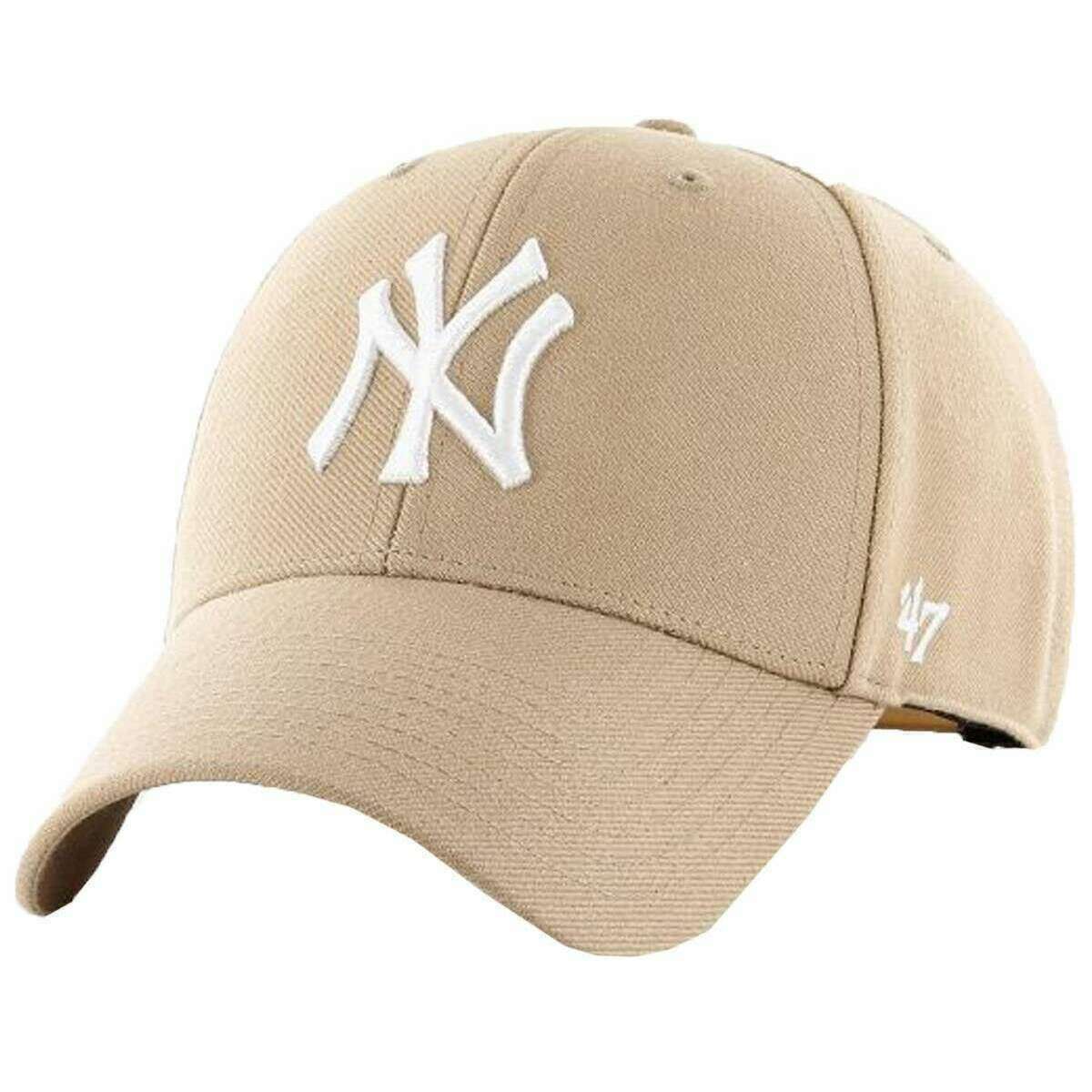 47 Brand New York Yankees Clean Up Cap - Khaki Brown