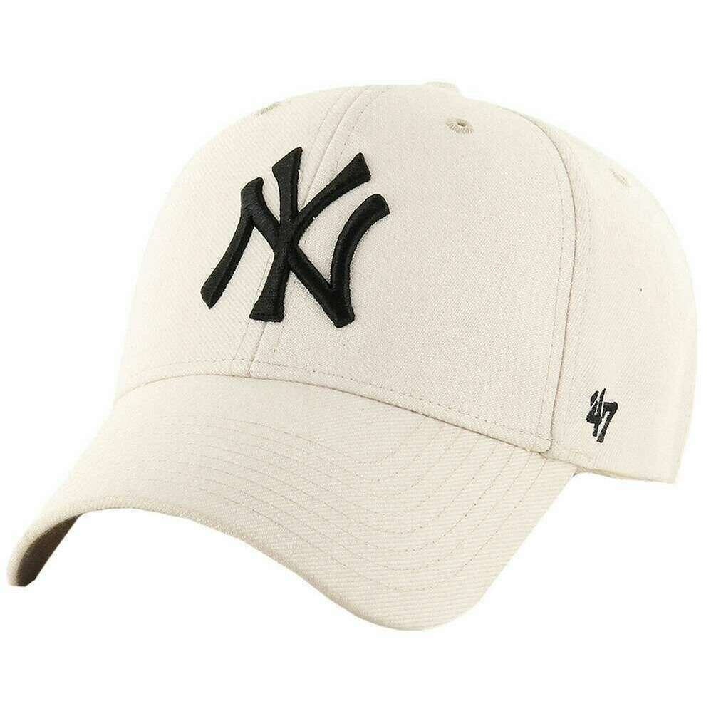 47 Brand New York Yankees MVP Snapback Cap - Natural Cream