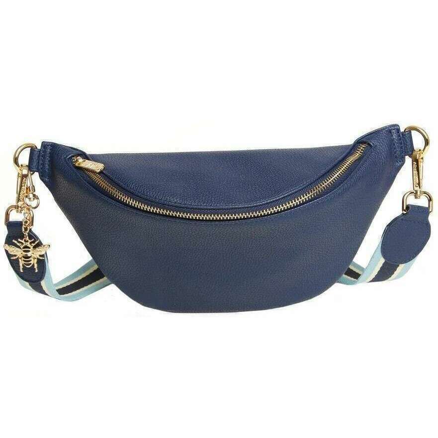 Alice Wheeler London Banana Bag - Navy
