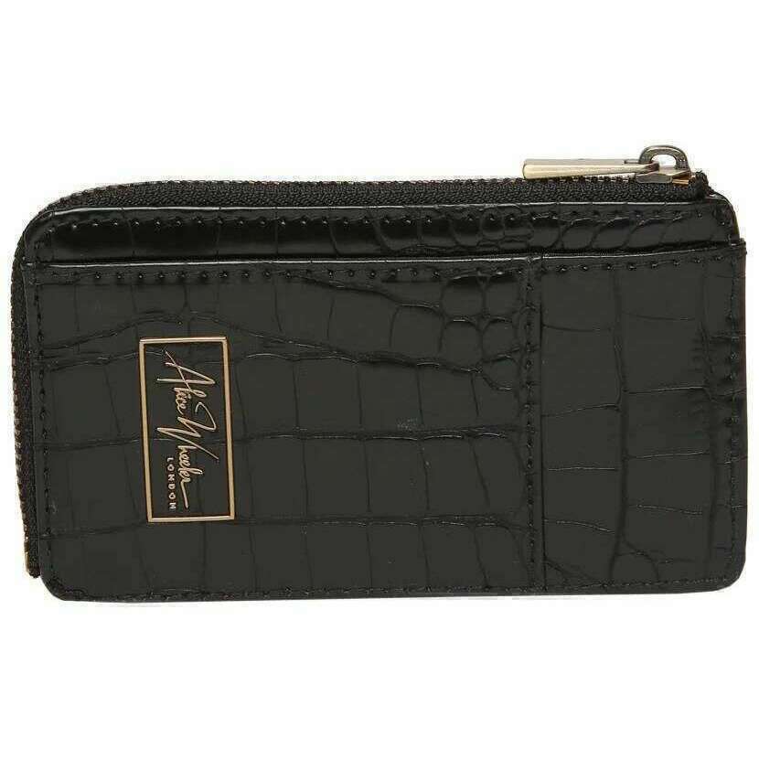 Alice Wheeler London Bath Coin Card Purse - Black Croc - Image 2