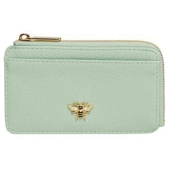 Alice Wheeler London Bath Coin Card Purse - Pastel Mint Green