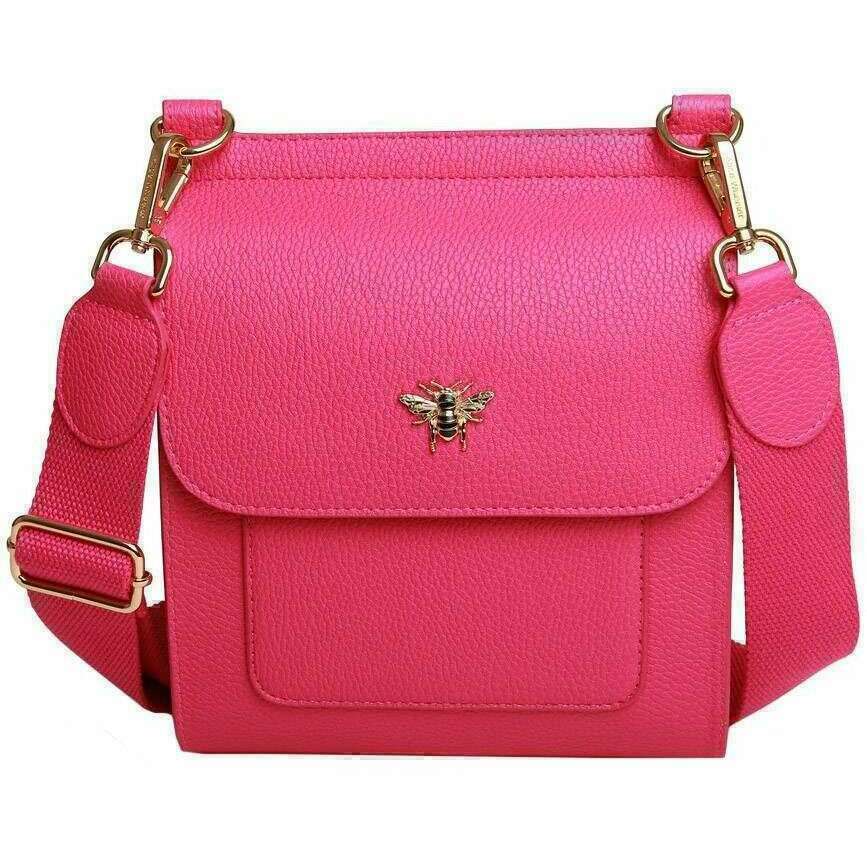 Alice Wheeler London Bloomsbury Crossbody Bag - Hot Pink