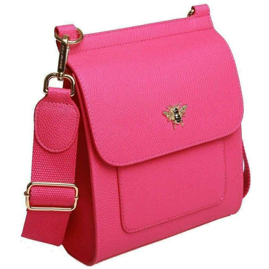 Alice Wheeler London Bloomsbury Crossbody Bag - Hot Pink - Image 3
