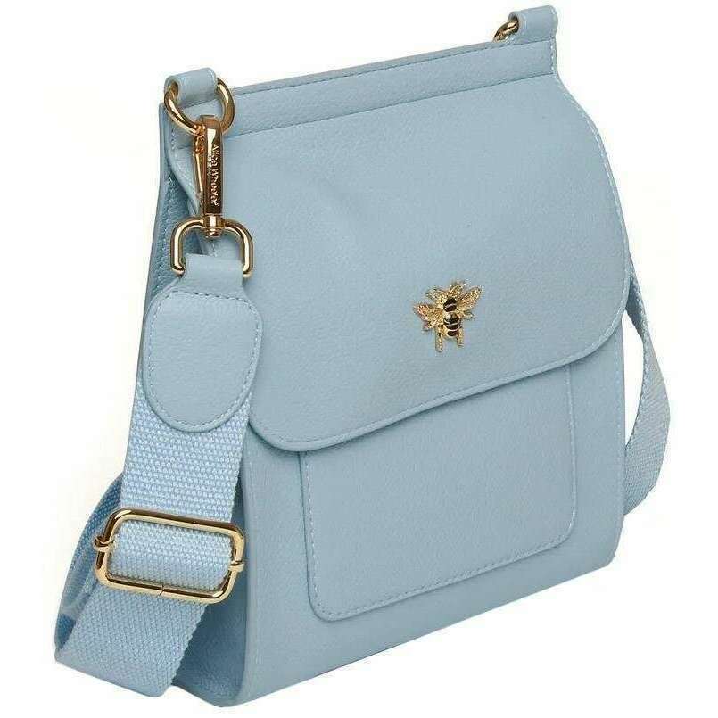 Alice Wheeler London Bloomsbury Crossbody Bag - Pastel Blue - Image 3