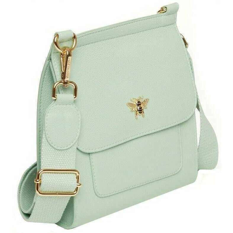 Alice Wheeler London Bloomsbury Crossbody Bag - Pastel Mint - Image 3