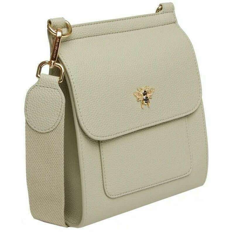 Alice Wheeler London Bloomsbury Crossbody Bag - Pistachio Green - Image 3