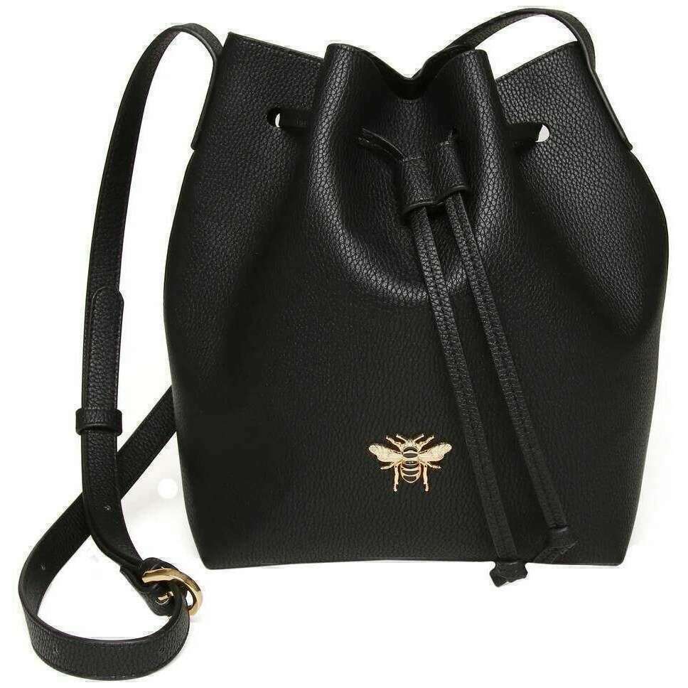 Alice Wheeler London Bucket Crossbody Bag - Black