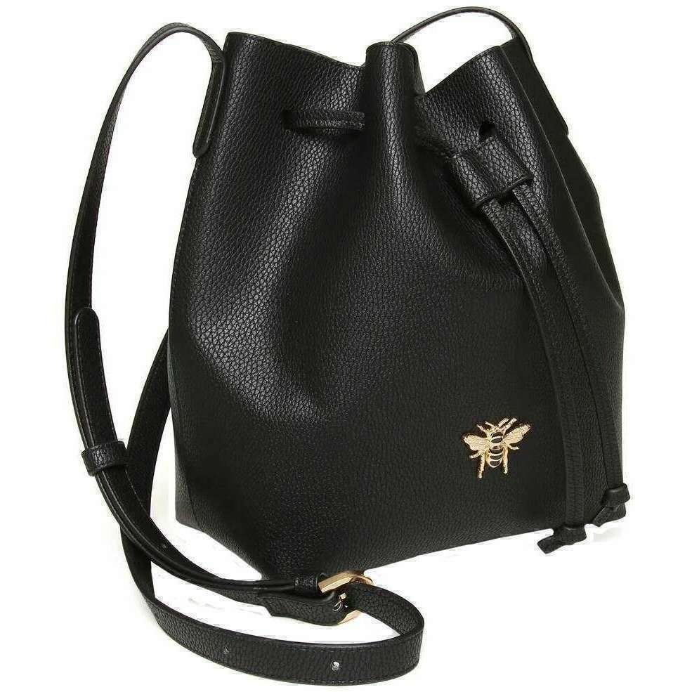 Alice Wheeler London Bucket Crossbody Bag - Black - Image 2