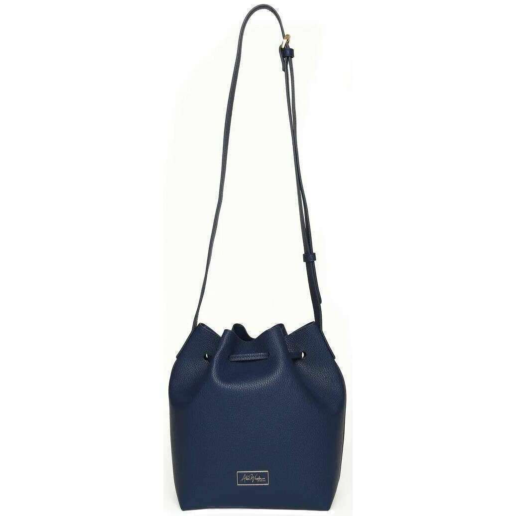 Alice Wheeler London Bucket Crossbody Bag - Navy - Image 3