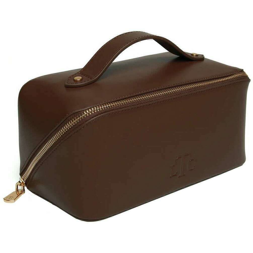 Alice Wheeler London LTC Leather Train Case - Brown - Image 3