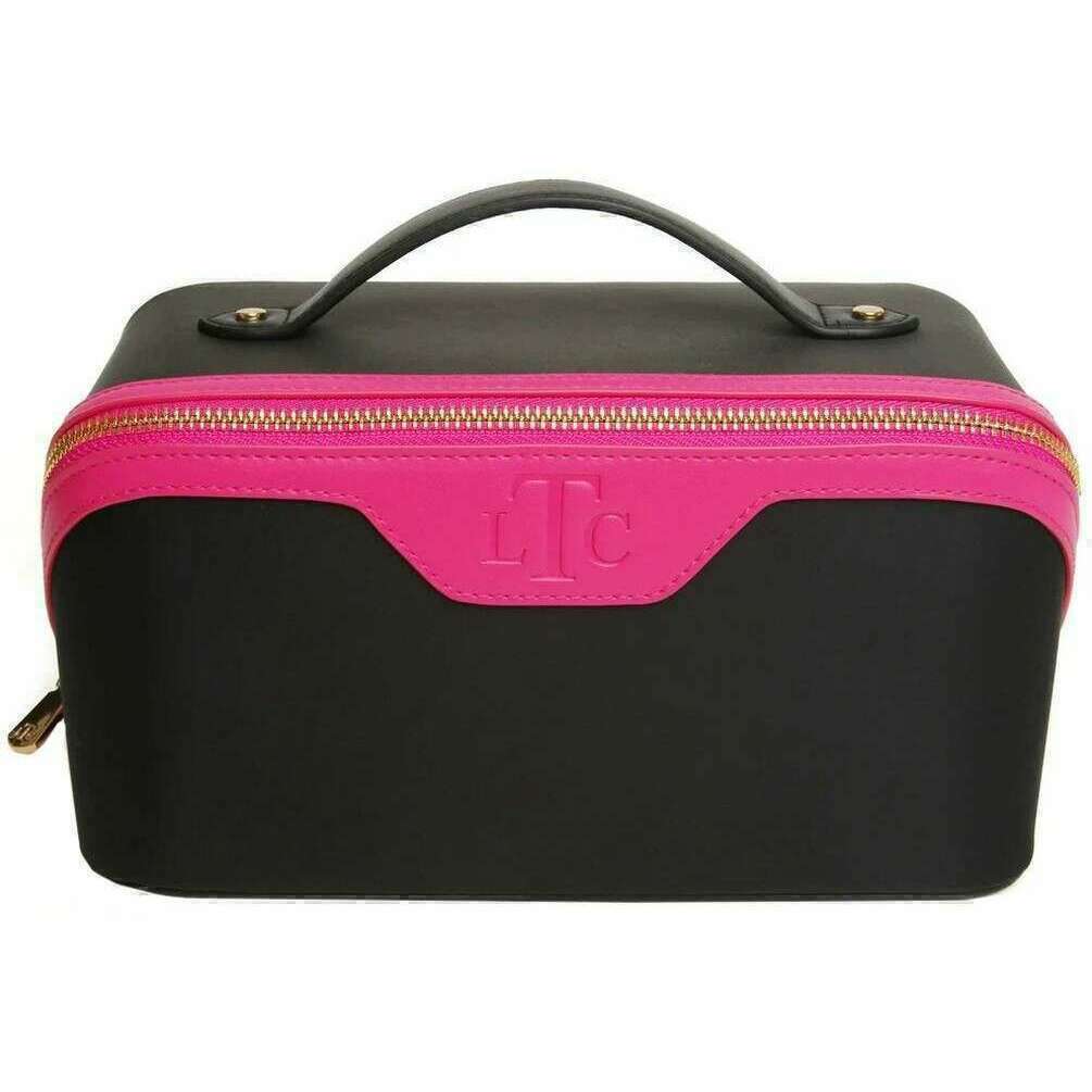Alice Wheeler London LTC Two-Tone Train Case - Black/Pink
