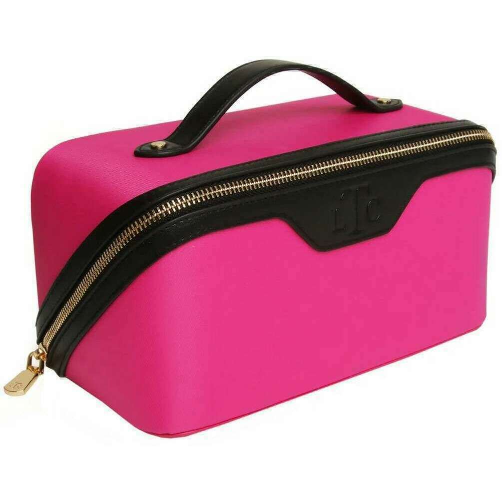 Alice Wheeler London LTC Two-Tone Train Case - Pink/Black - Image 3