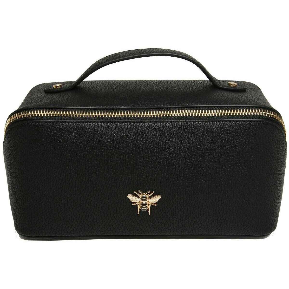 Alice Wheeler London Luxury Travel Train Case - Black
