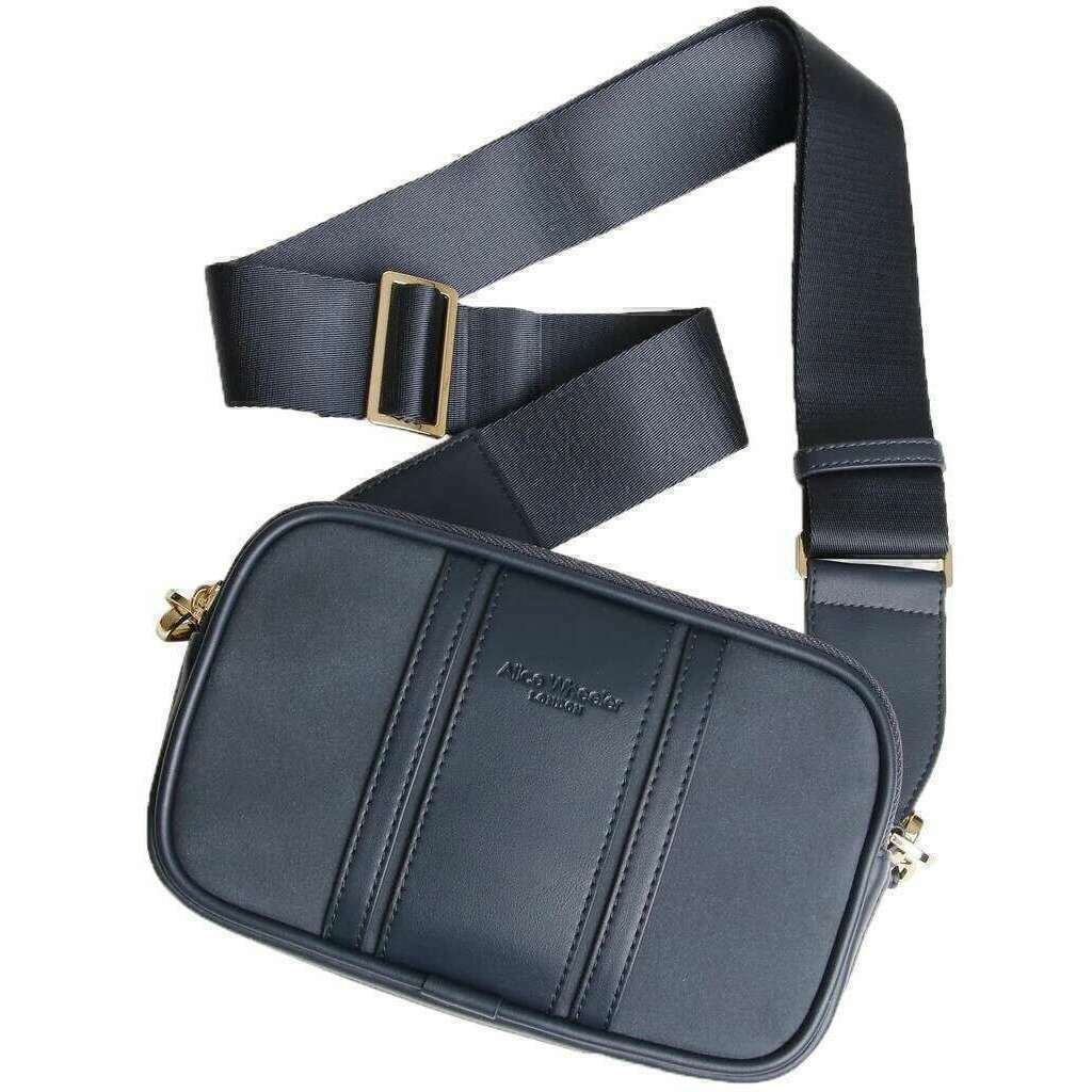 Alice Wheeler London Madrid Camera Crossbody Bag - Navy - Image 4