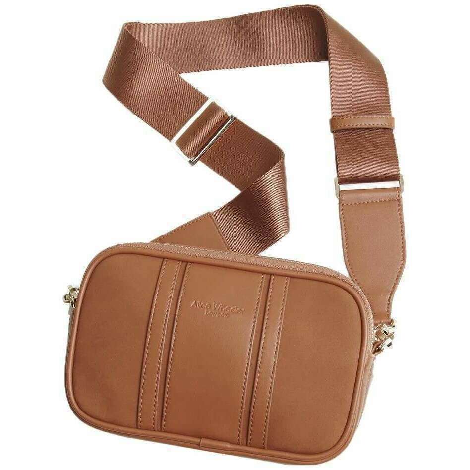 Alice Wheeler London Madrid Camera Crossbody Bag - Tan - Image 4