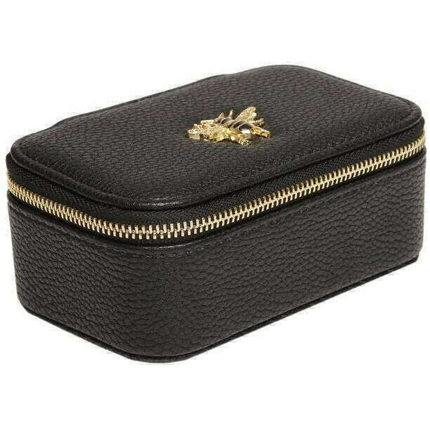 Alice Wheeler London Mini Travel Jewellery Box - Black