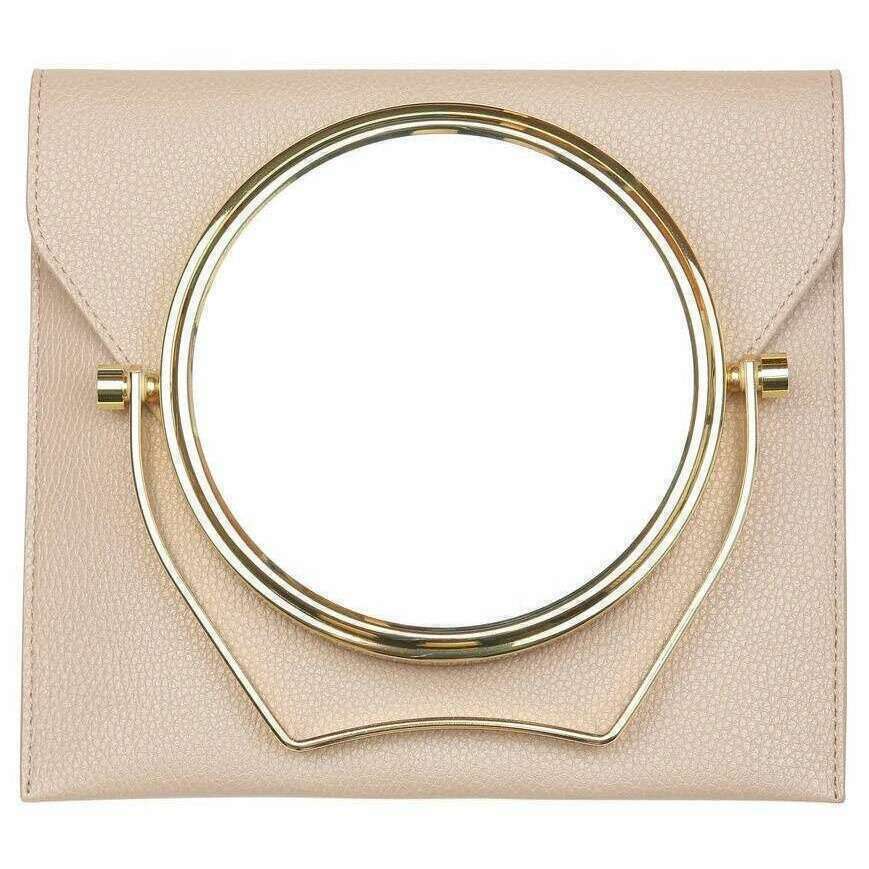 Alice Wheeler London Mirror and Case - Stone Beige - Image 4