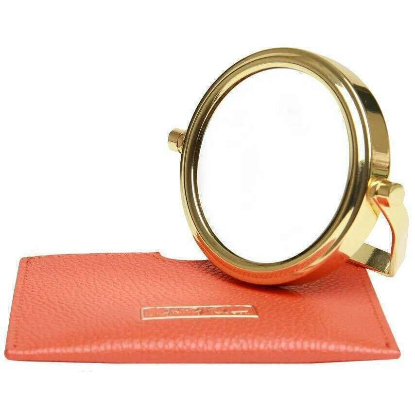 Alice Wheeler London Mirror and Pouch - Orange - Image 4