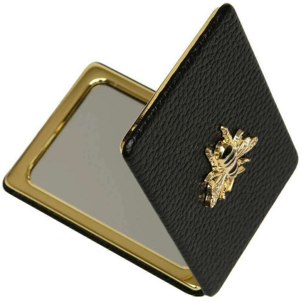 Alice Wheeler London Oblong Compact Mirror - Black - Image 2