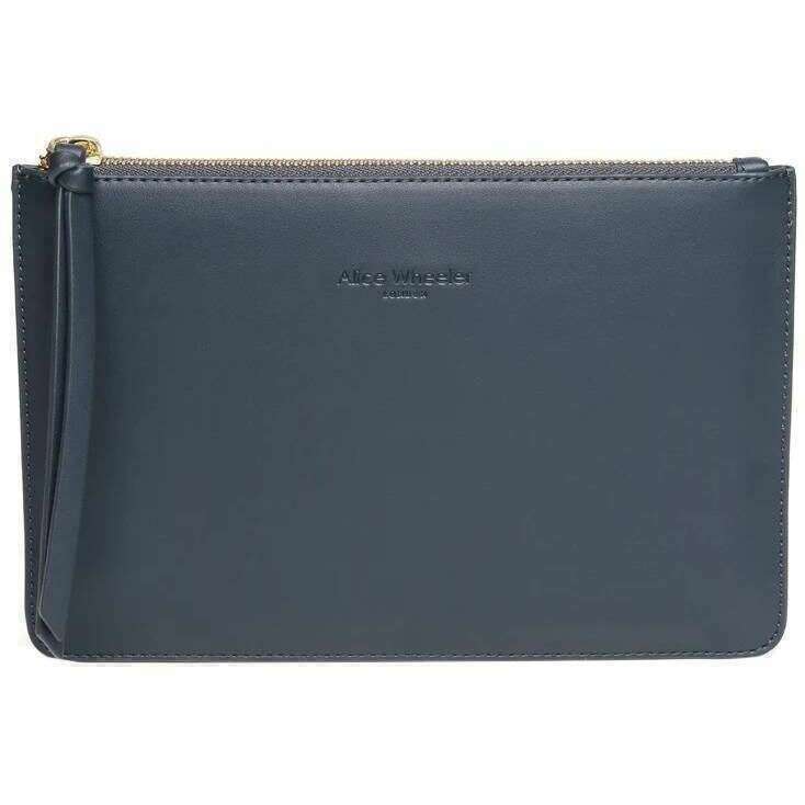 Alice Wheeler London Paris Clutch - Navy