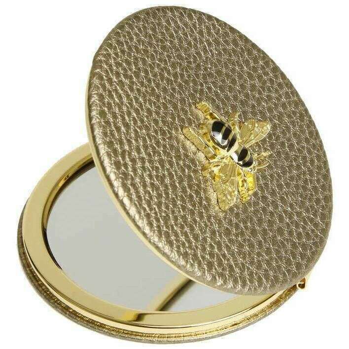 Alice Wheeler London Round Compact Mirror - Bronze - Image 2