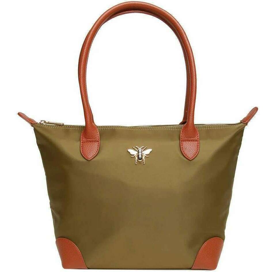 Alice Wheeler London Shoreditch Medium Tote Bag - Olive Green