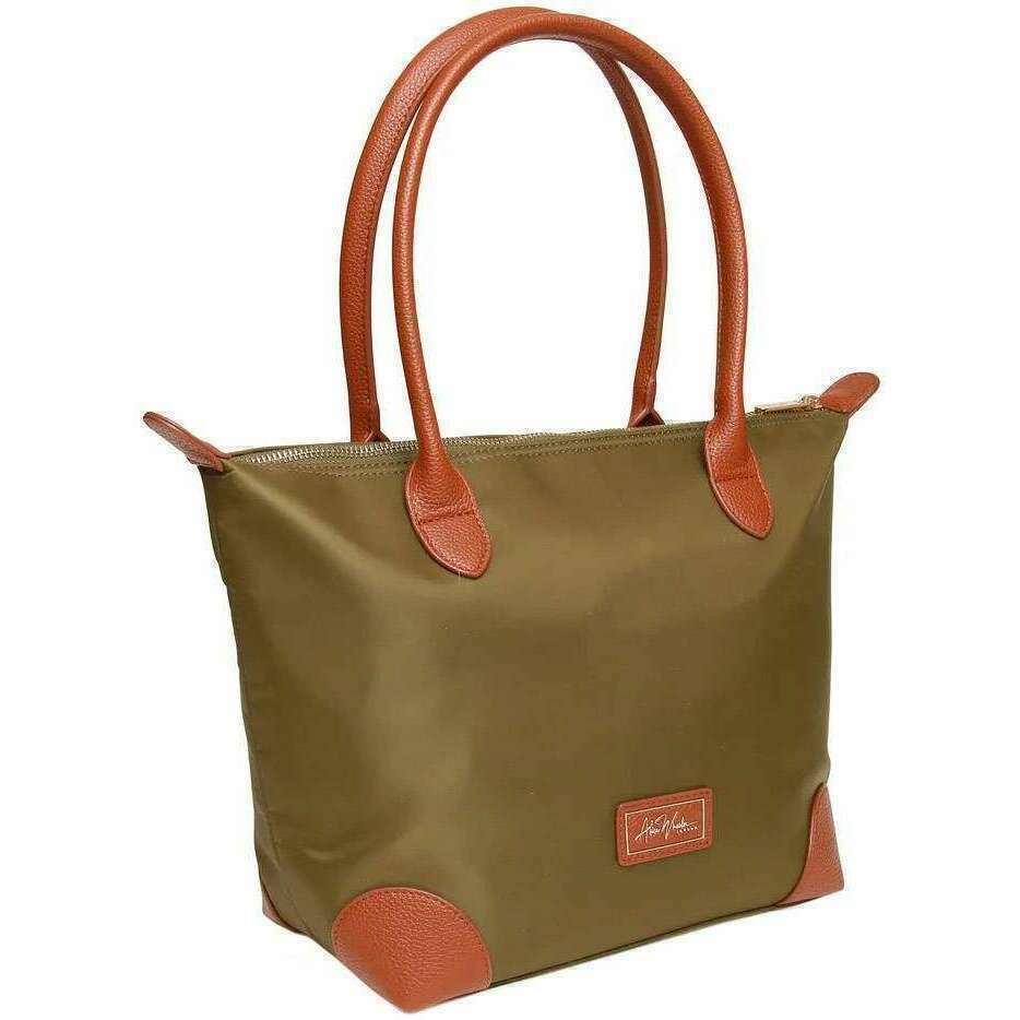 Alice Wheeler London Shoreditch Medium Tote Bag - Olive Green - Image 3