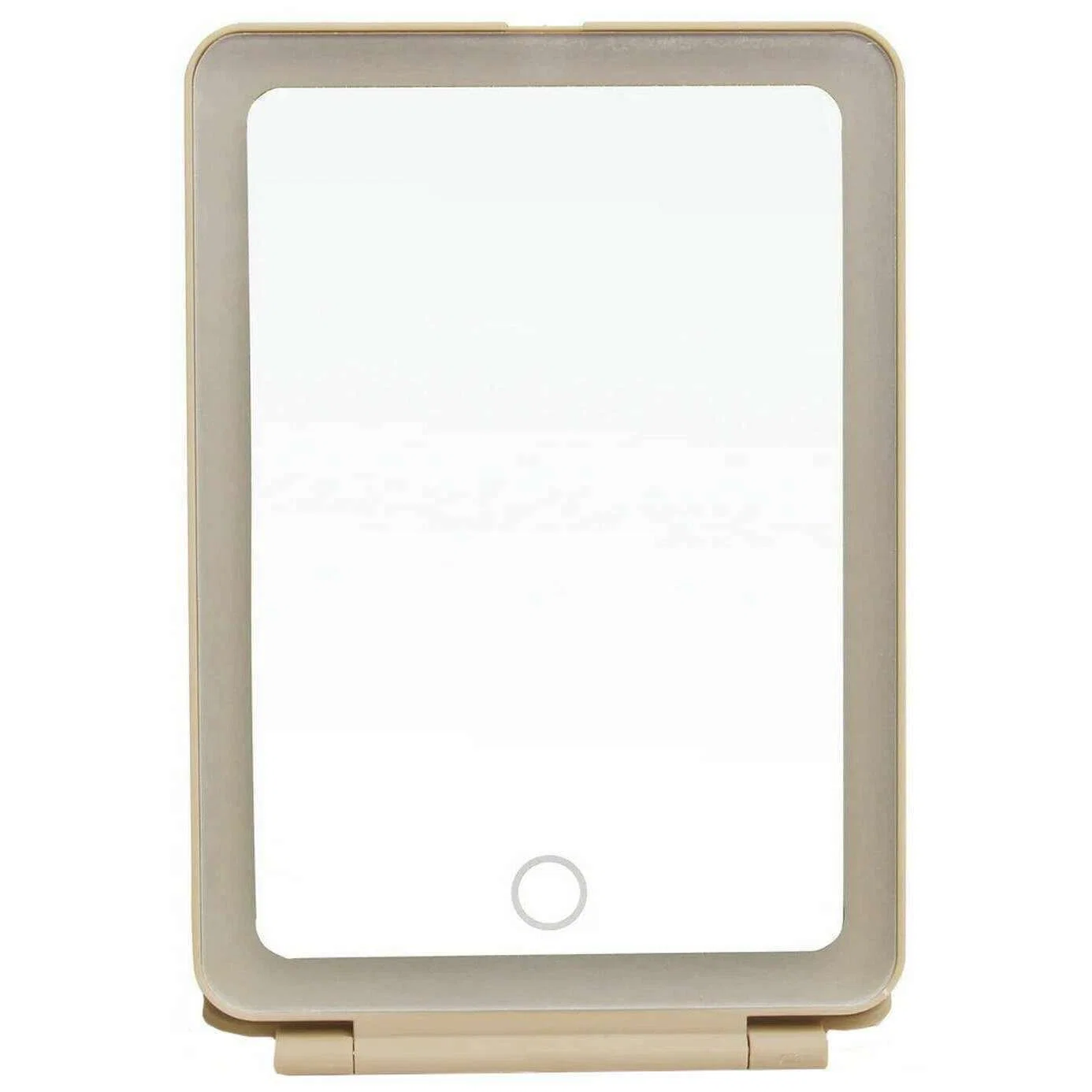 Alice Wheeler London Soft Touch Portable LED Mirror - Stone Beige - Image 2