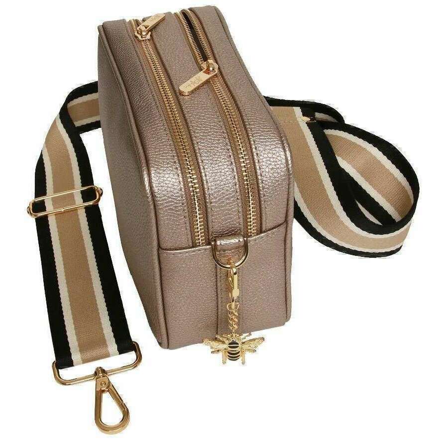 Alice Wheeler London Soho Camera Crossbody Bag - Bronze - Image 4