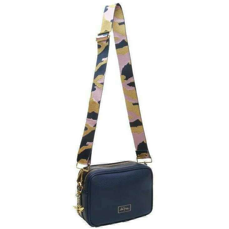 Alice Wheeler London Soho Camera Crossbody Bag - Navy - Image 2