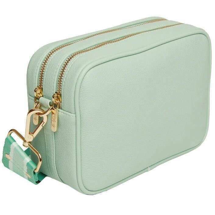 Alice Wheeler London Soho Camera Crossbody Bag - Pastel Mint - Image 2