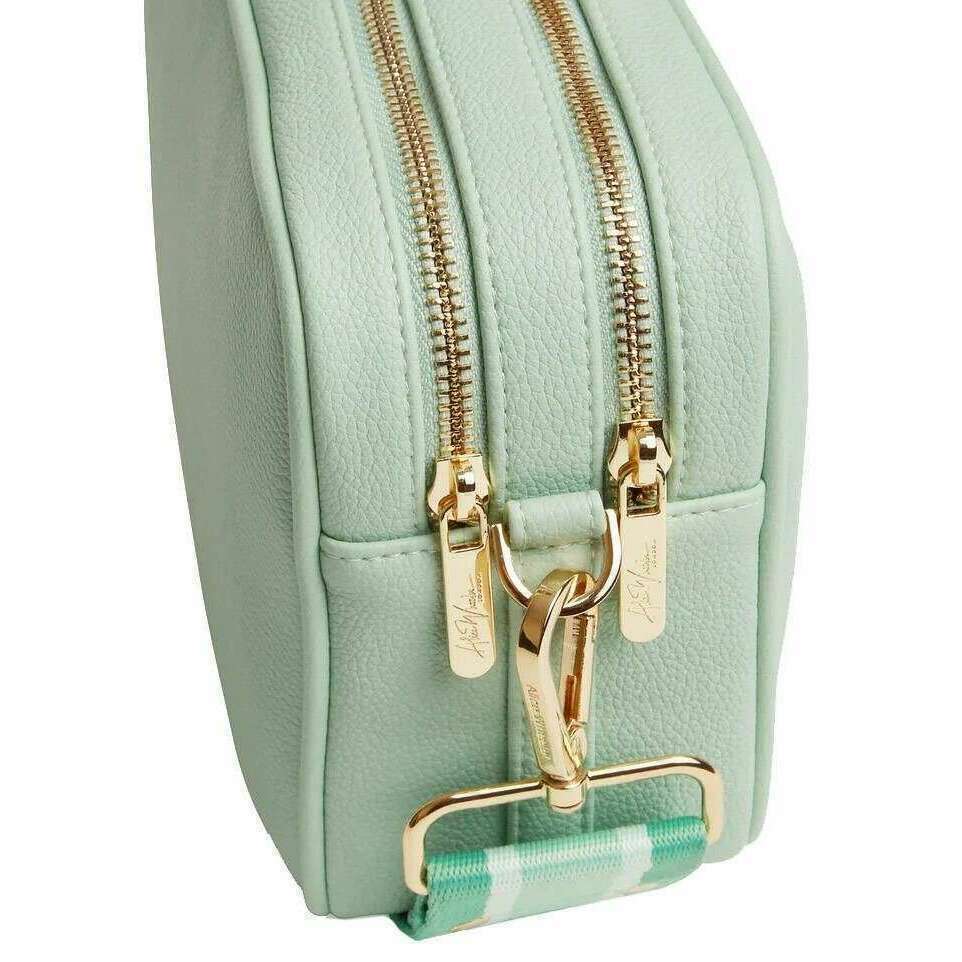 Alice Wheeler London Soho Camera Crossbody Bag - Pastel Mint - Image 3