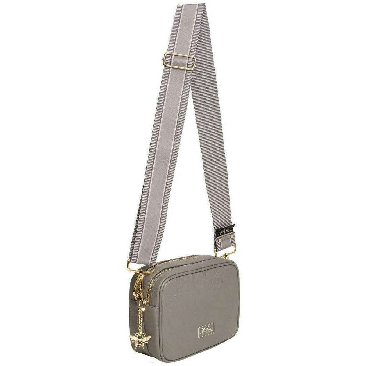 Alice Wheeler London Soho Camera Crossbody Bag - Slate Grey - Image 3