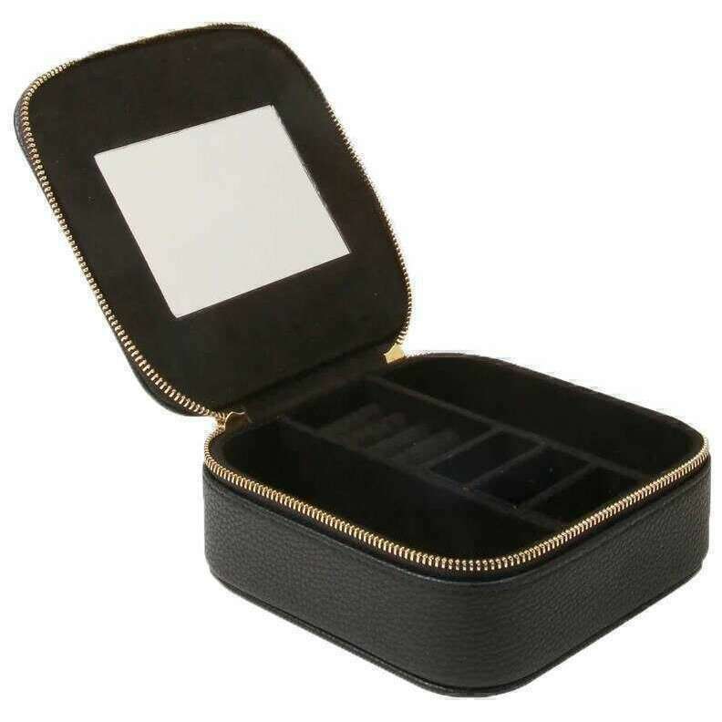 Alice Wheeler London Travel Jewellery Box - Black - Image 3