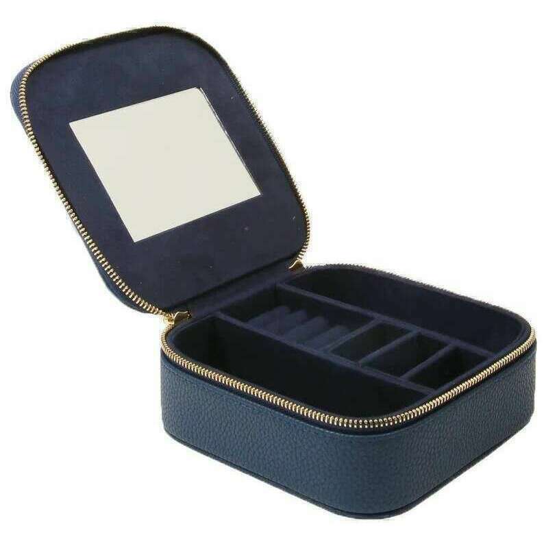 Alice Wheeler London Travel Jewellery Box - Navy - Image 3