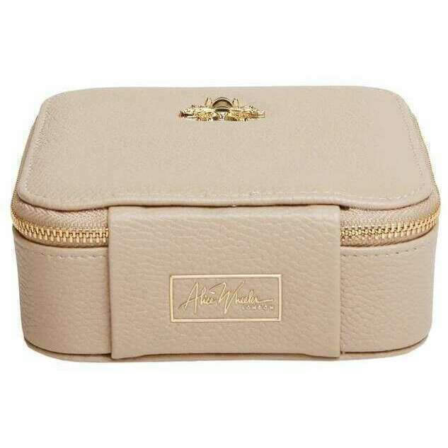 Alice Wheeler London Travel Jewellery Box - Stone Beige - Image 2