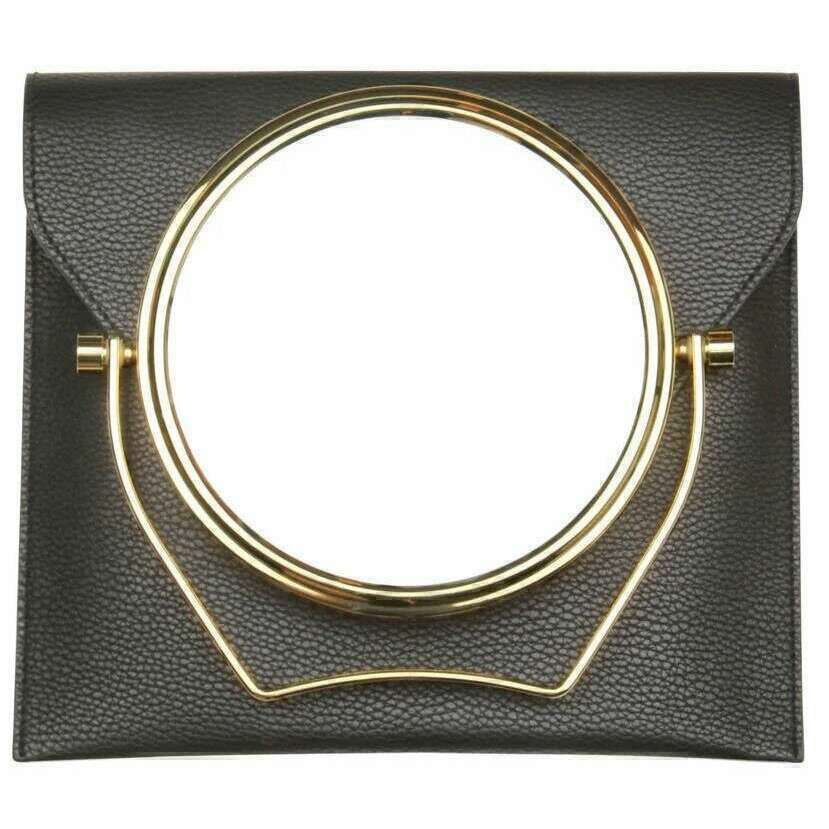 Alice Wheeler London Travel Mirror and Case - Black - Image 5