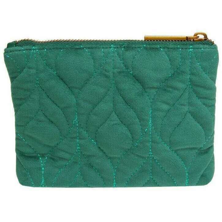Alice Wheeler London Velvet Pouch - Teal Green - Image 2