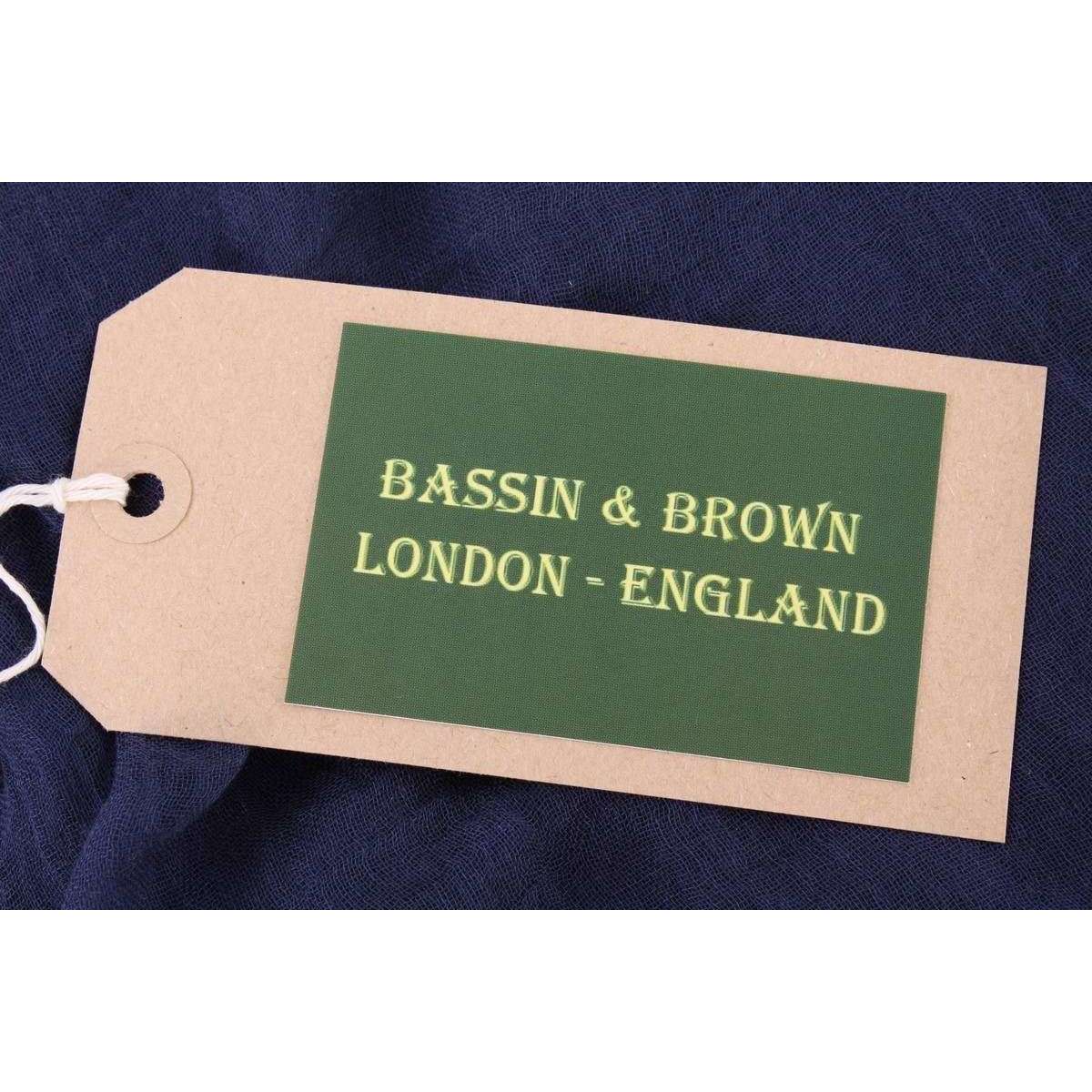 Bassin and Brown Aeolus Large Plain Scarf - Blue - Image 5