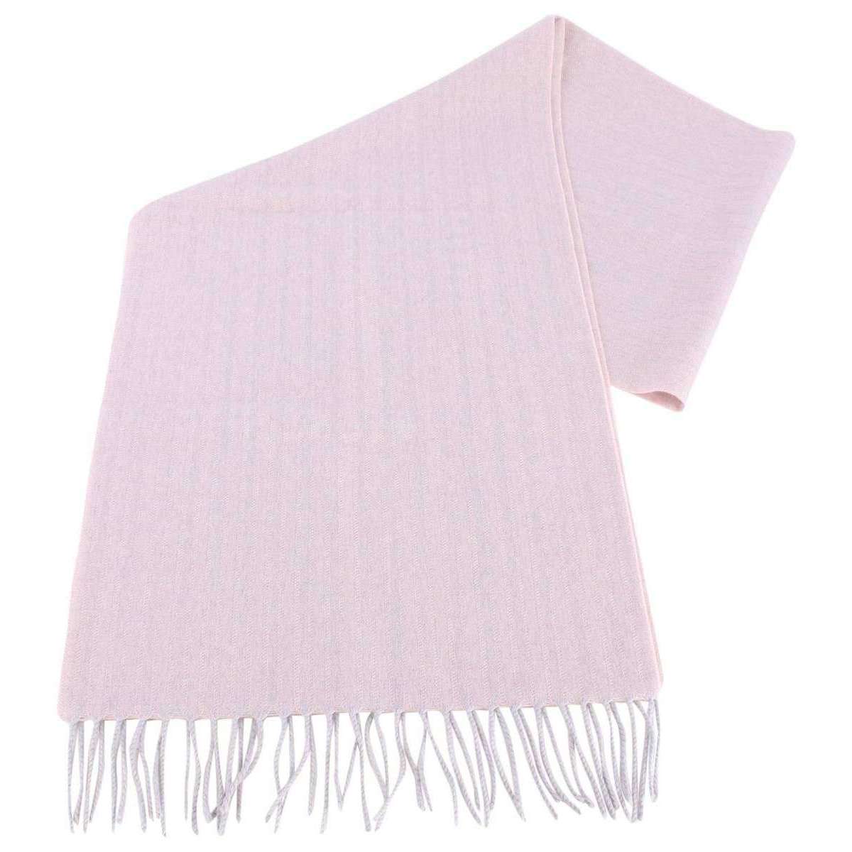 Bassin and Brown Arethusa Self Lined Wool Scarf - Pink
