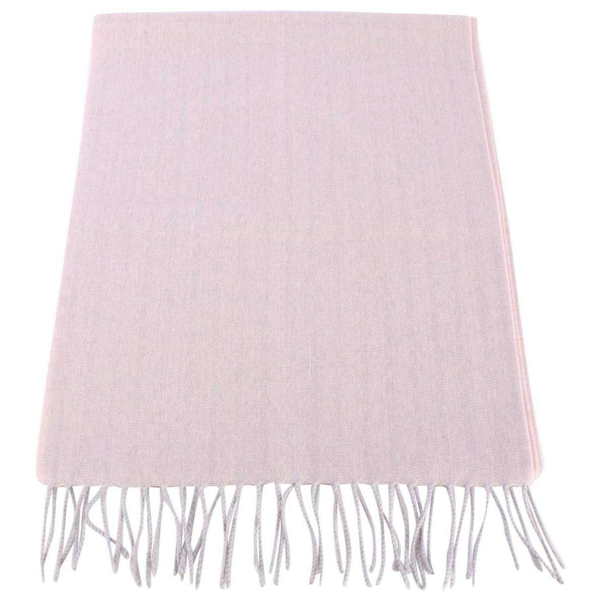 Bassin and Brown Arethusa Self Lined Wool Scarf - Pink - Image 3