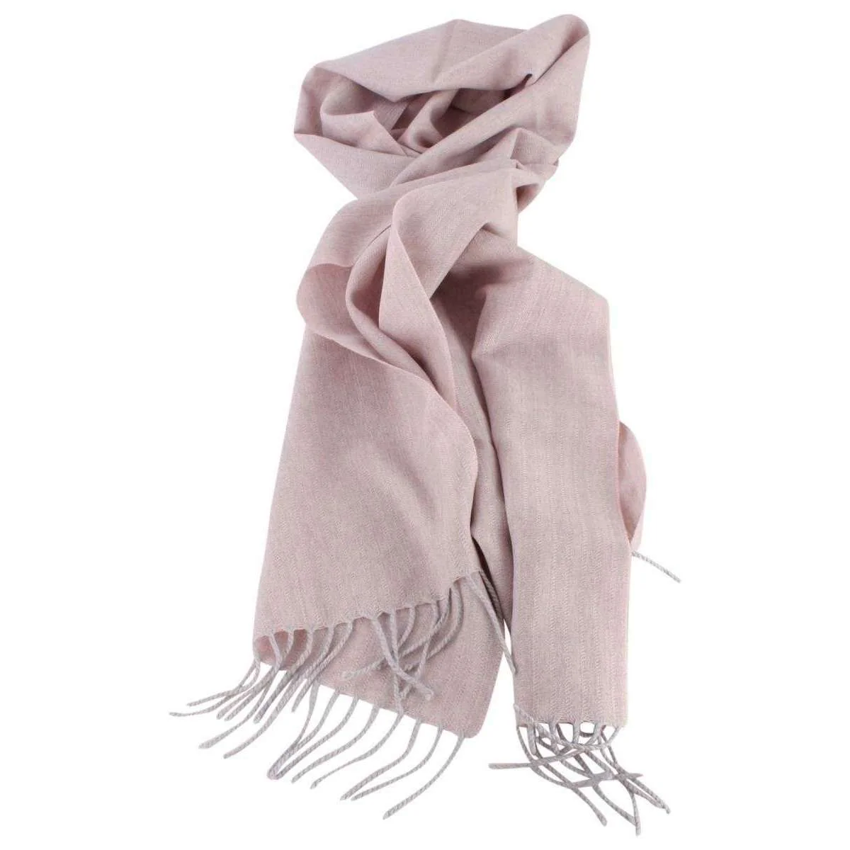 Bassin and Brown Arethusa Self Lined Wool Scarf - Pink - Image 4