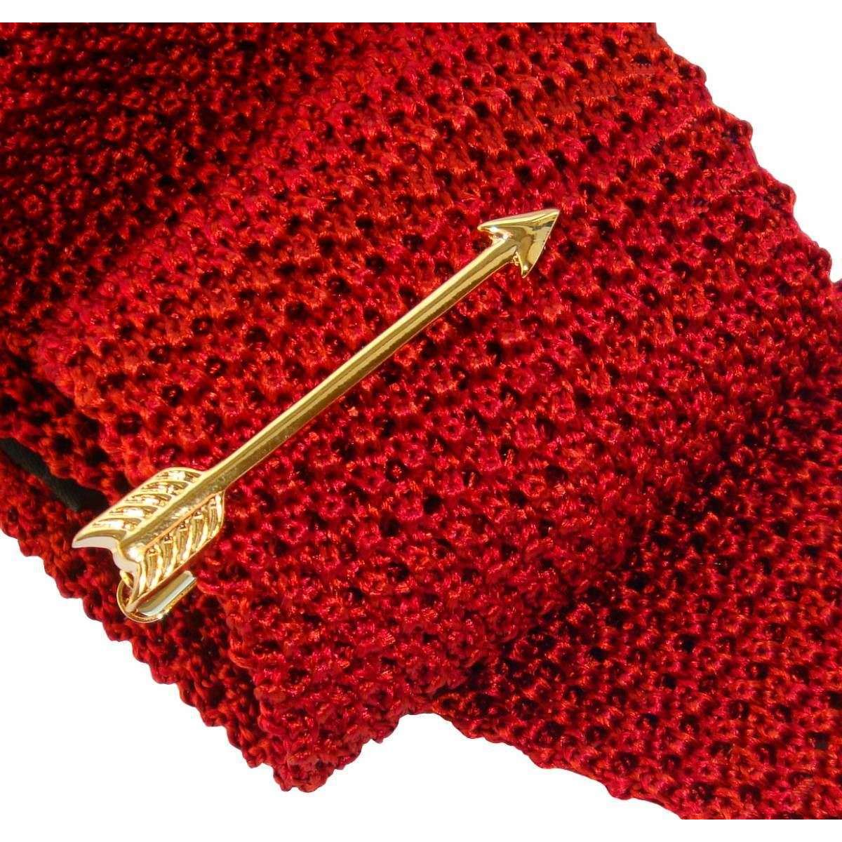 Bassin and Brown Arrow Tie Bar - Gold - Image 3