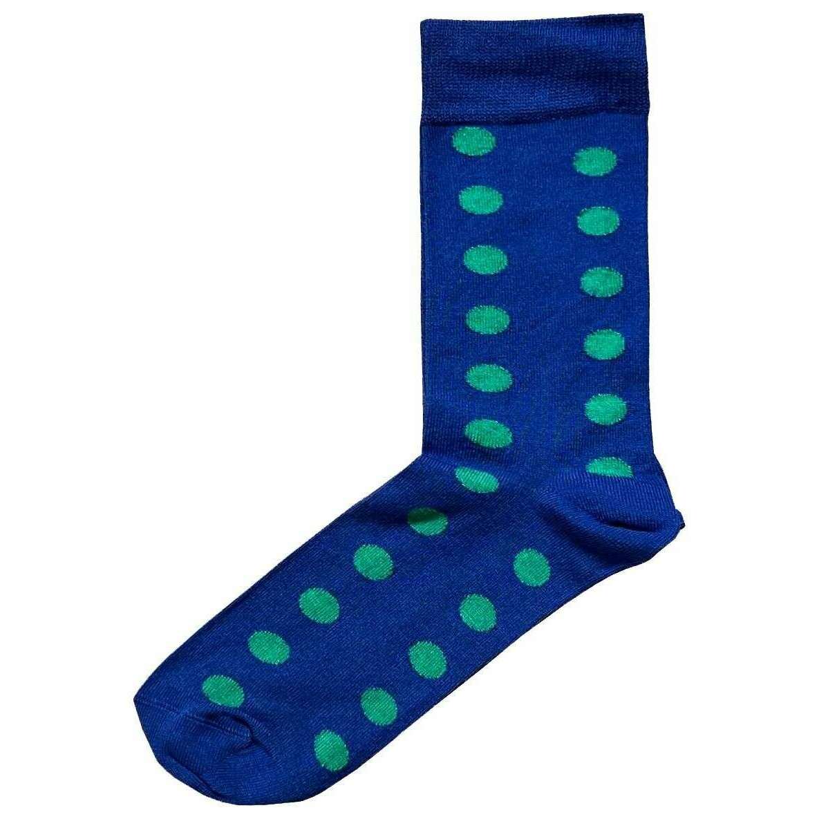 Bassin and Brown Bamboo Spotted Three Pack Socks - Purple/Green/Blue - Image 4