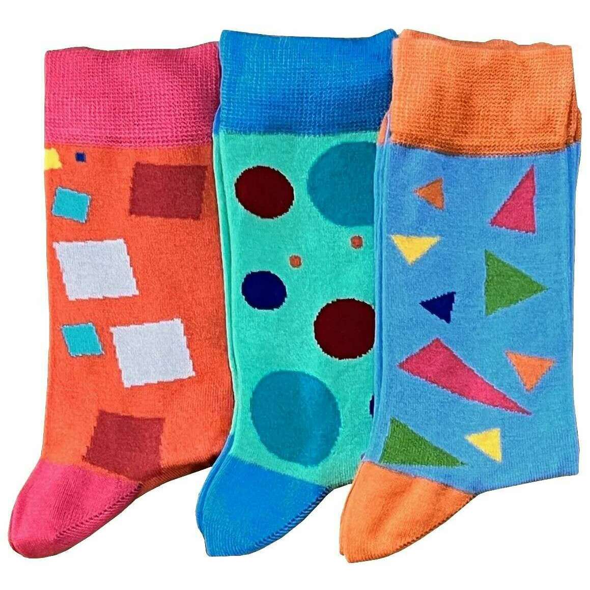 Bassin and Brown Bamboo Three Pack Socks - Blue/Red - Image 2