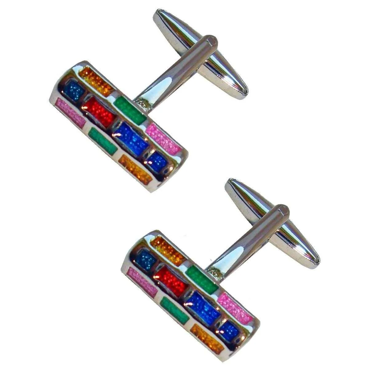 Bassin and Brown Barrelled Cufflinks - Multi-colour - Image 2