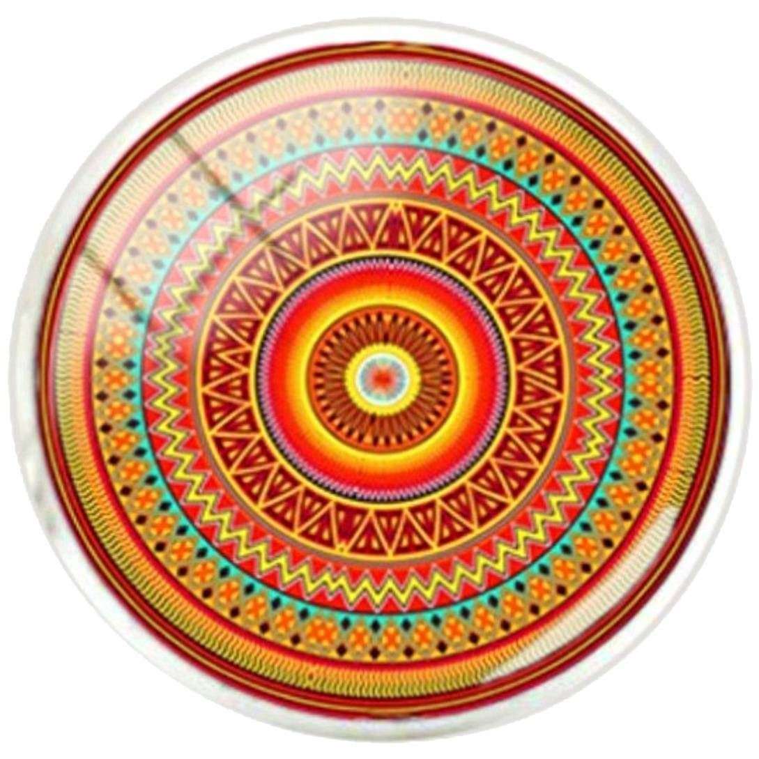 Bassin and Brown Bohemian Swirl Cufflinks - Orange/Red/Green - Image 4