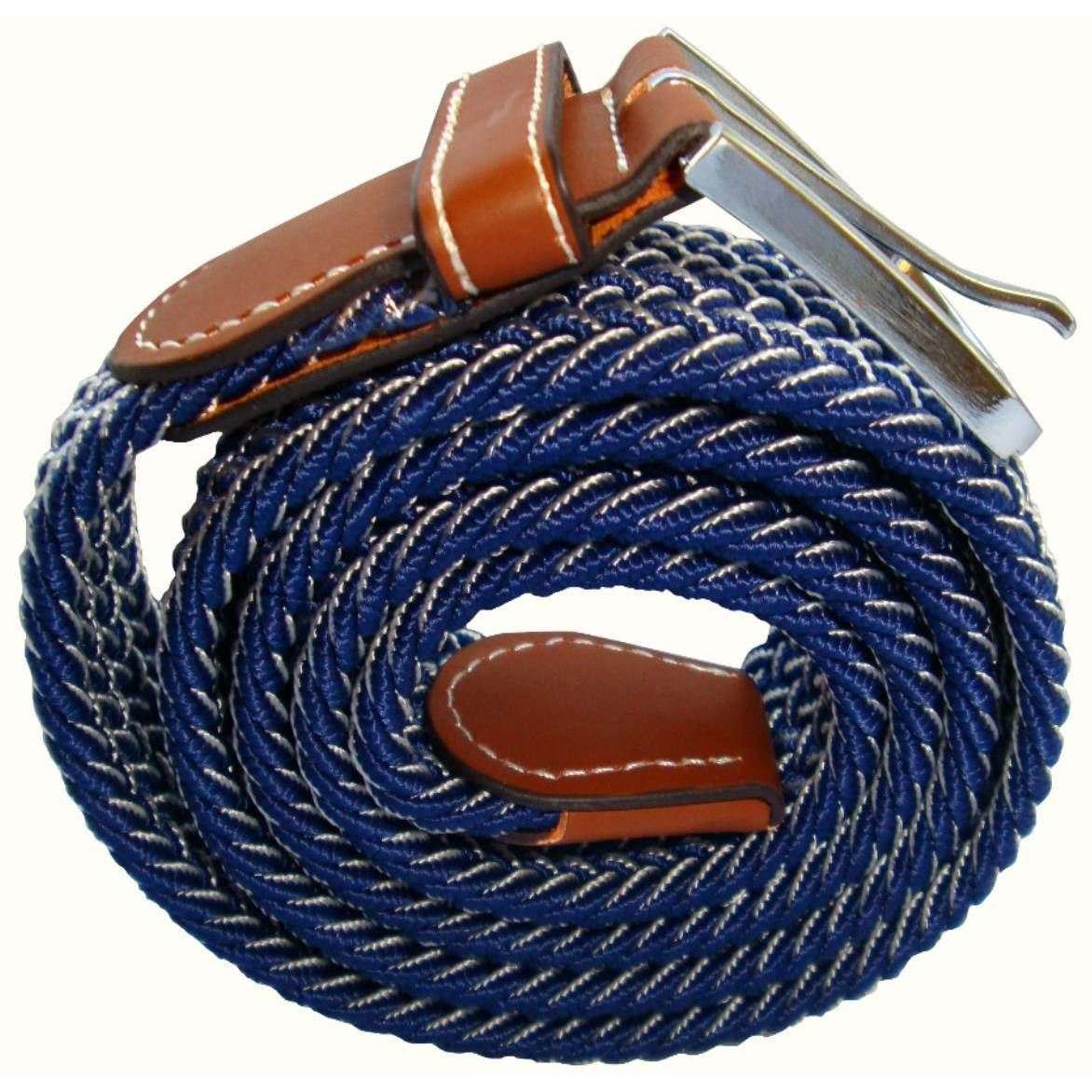 Bassin and Brown Chevron Woven Belt - Blue/White - Image 4