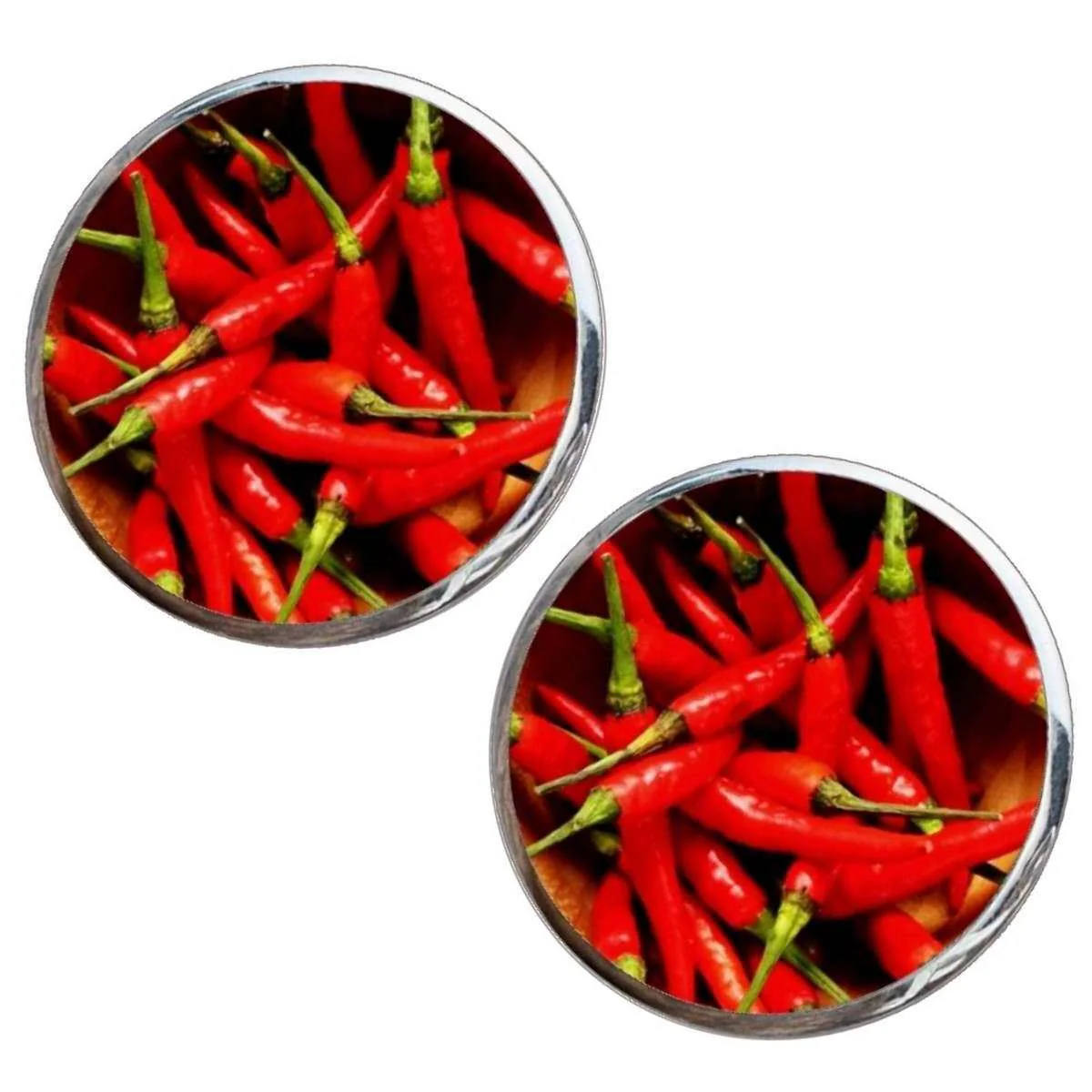 Bassin and Brown Chilli Cufflinks - Red - Image 3